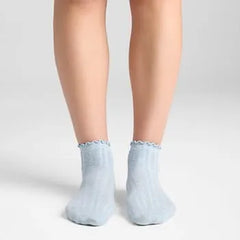3 Pack Cotton Blend Pointelle Midanklet