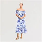 Off the Shoulder Midi Dress