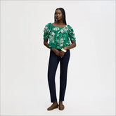 Square Neck Short Sleeve Top
