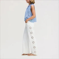 Chop Out Wide Leg Jean