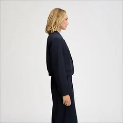 Crop Elastic Blazer