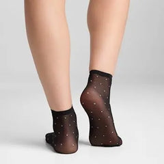 3 Pack Sheer Dot Anklet
