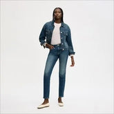 Mid Rise Pencil Jean