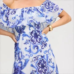 Off the Shoulder Midi Dress