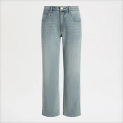 Mid Rise Straight Ankle Jean
