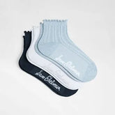 3 Pack Cotton Blend Pointelle Midanklet