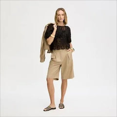 Lace Short Sleeve Top