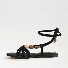 Rori lace Up Flat Sandal