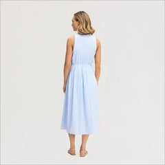 Striped Shirt Maxi Dress