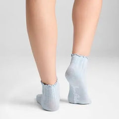 3 Pack Cotton Blend Pointelle Midanklet