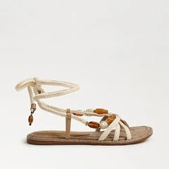 Rori lace Up Flat Sandal