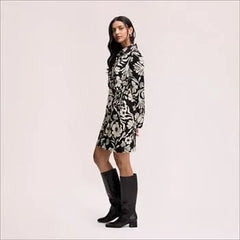 Floral Shirt Mini Dress