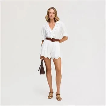 Short Sleeve Flounce Top