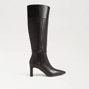 Sylvia Weave Wide Calf Knee High Boot