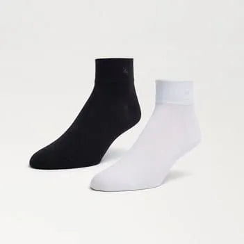 2 Pack Cotton Blend Ankle Socks