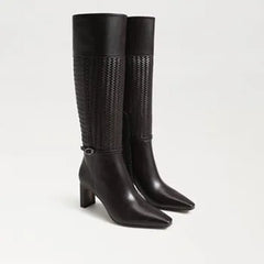 Sylvia Weave Wide Calf Knee High Boot