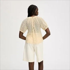 Stretch Lace Short Sleeve Top