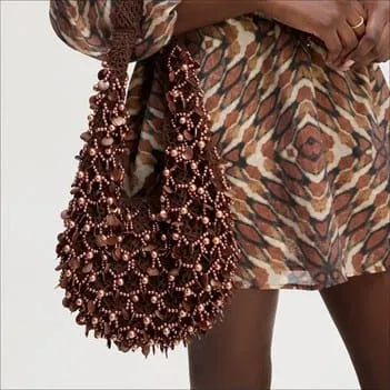 Ariel Pearl Knit Small Hobo